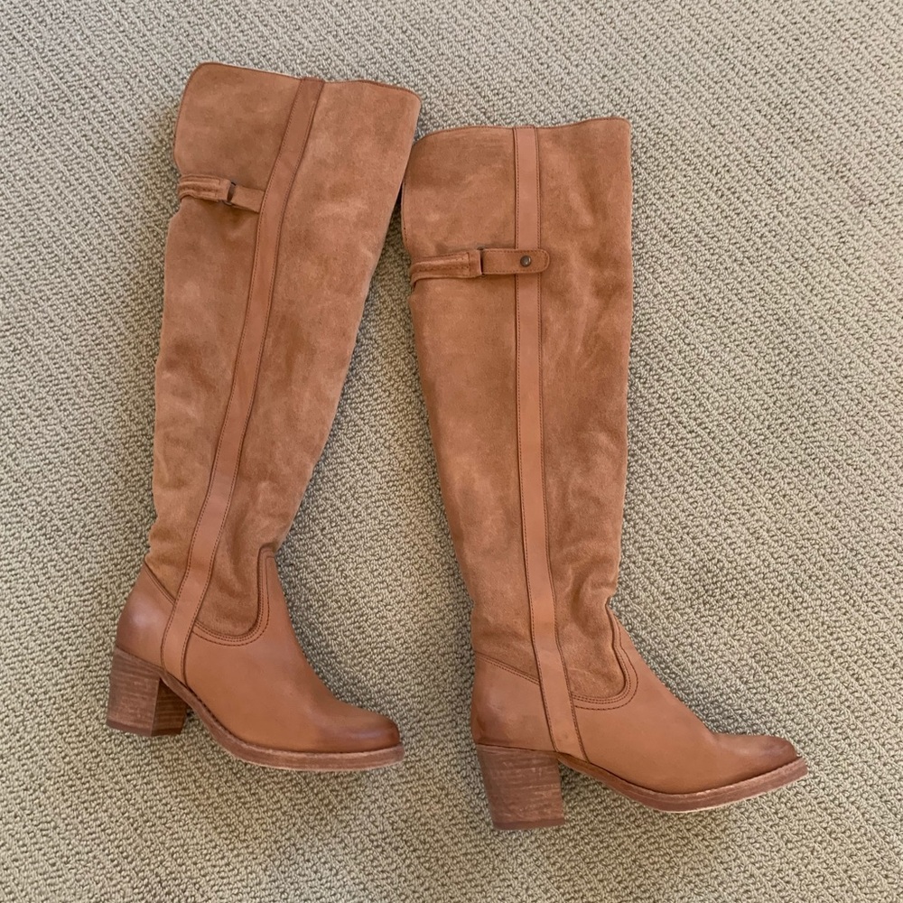 Free People Adirondack Tall Boot in Taupe - Picture 2 of 7